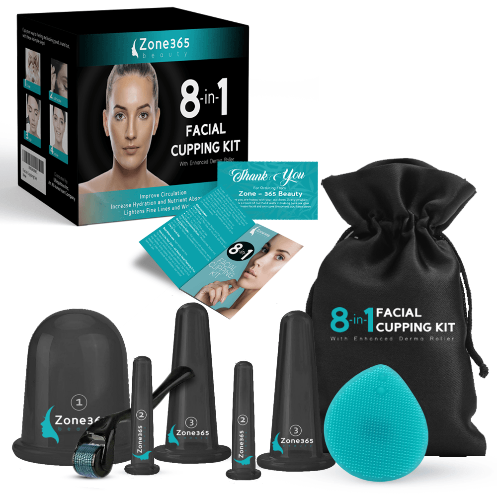 8-in-1 Facial Cupping Set Zone 365 Beauty 